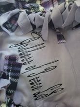 Load image into Gallery viewer, Fleece Blanket 72"x48"- Customized with Name and simple design