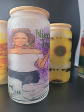 Load image into Gallery viewer, Customized 16oz frosted Glass Tumbler