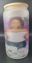 Load image into Gallery viewer, Customized 16oz frosted Glass Tumbler
