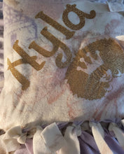 Load image into Gallery viewer, Fleece Blanket 72"x48"- Customized with Name and simple design