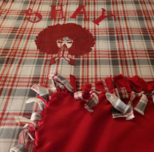 Load image into Gallery viewer, Fleece Blanket 72"x48"- Customized with Name and simple design