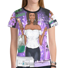 Load image into Gallery viewer, Custom All Over Tshirt New All Over Print T-shirt for Women (Model T45)