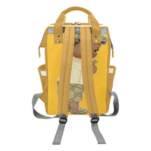 Load image into Gallery viewer, Baby Boy Orange Multi-Function Diaper Backpack/Diaper Bag (Model 1688)