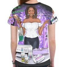 Load image into Gallery viewer, Custom All Over Tshirt New All Over Print T-shirt for Women (Model T45)