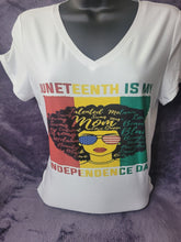 Load image into Gallery viewer, Juneteenth my independce Day Woman Shirt
