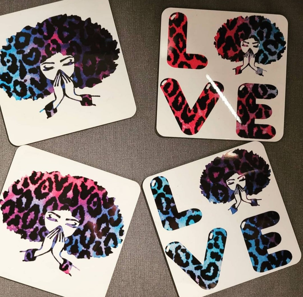 Love Praying Hands Coaster set