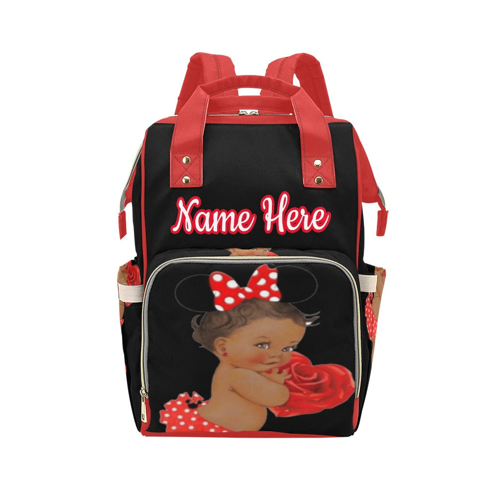 Minnie Mouse baby girl Diaper Bag Multi-Function Diaper Backpack/Diaper Bag (Model 1688)